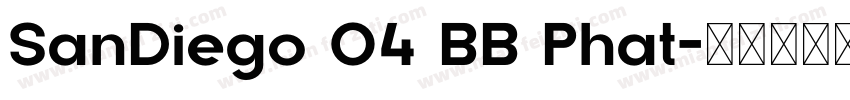 SanDiego 04 BB Phat字体转换